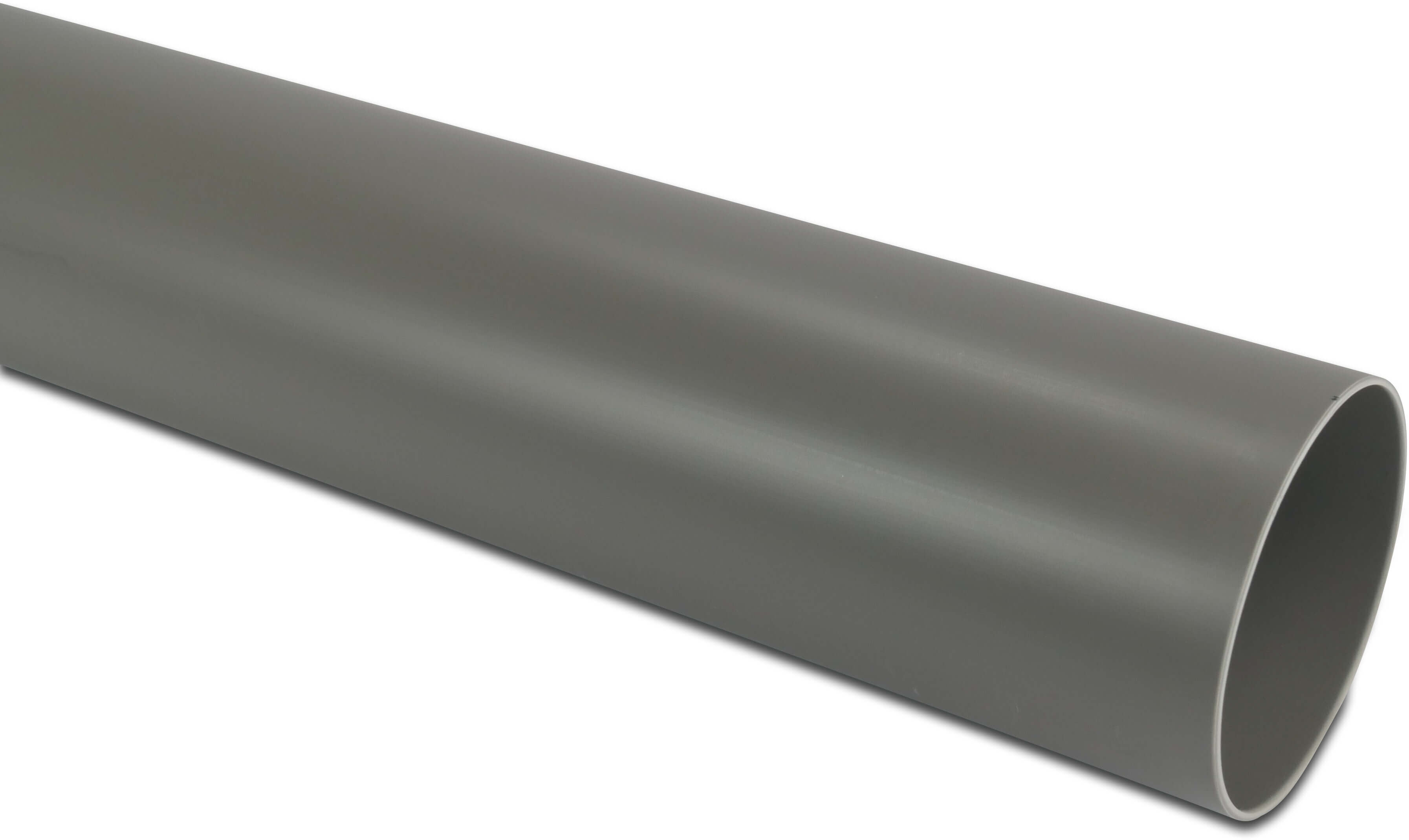 Afvoerbuis PVC-U 400 mm x 7,9 mm SN2 glad grijs 5m